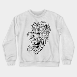 Brain Buster Black Tee Crewneck Sweatshirt